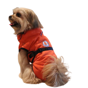 De honden badjas