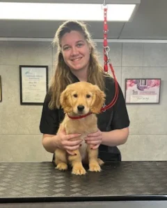 puppy spa moment